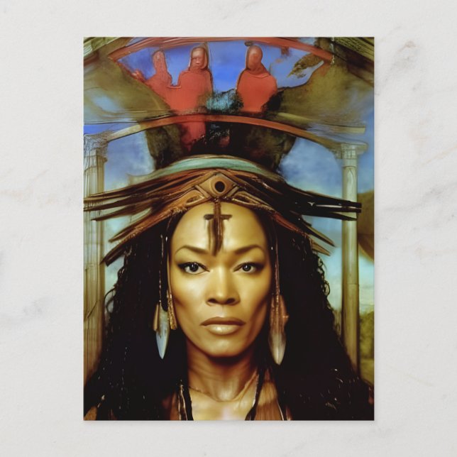 Cartão Postal Hoodoo Priestess (Frente)