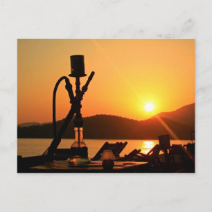 Cartão Postal Hookah Sunset