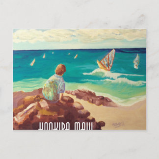 Cartão Postal hookipa que windsurfing