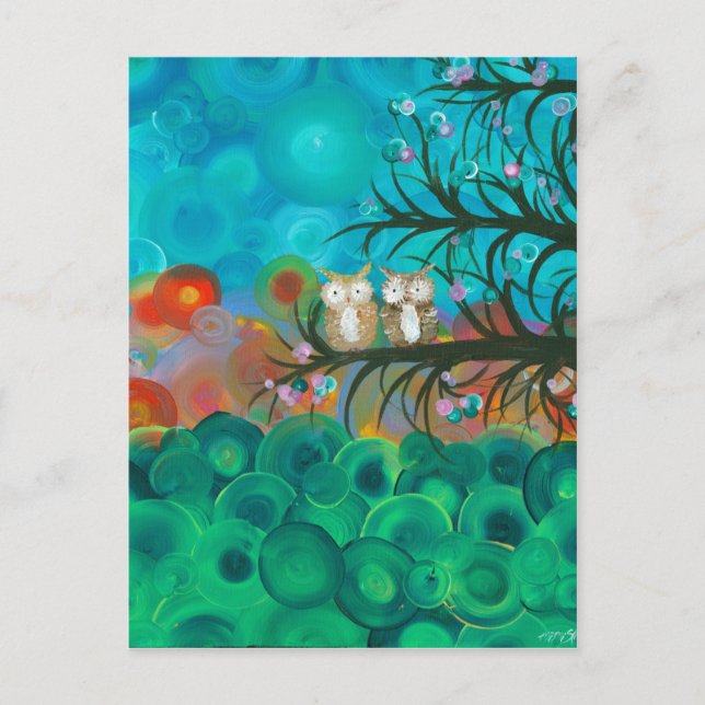 Cartão Postal Hoolandia (c) 2013 - Casais de coruja (Frente)