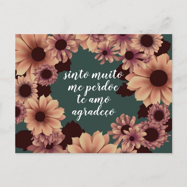 Cartão Postal Ho'oponopono (Frente)