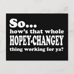 Cartão Postal Hopey-Changey