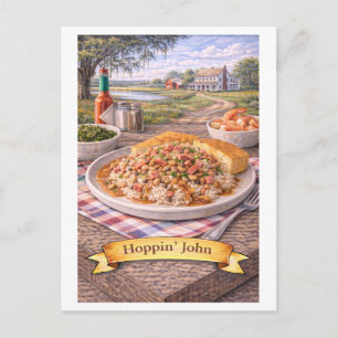 Cartão Postal Hoppin' John (Série de Comida Americana)
