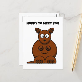 Cartão Postal Hoppy para conhecê-lo Cartoon Engraçado
