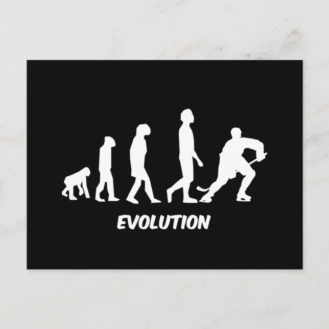 Cartão Postal hóquei na evolução (Frente)