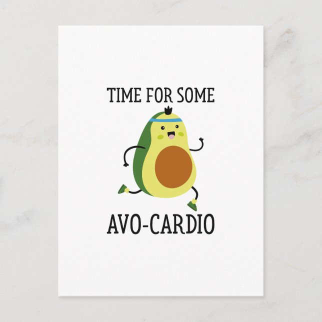 Cartão Postal Hora de algum Avo-Cardio (Frente)