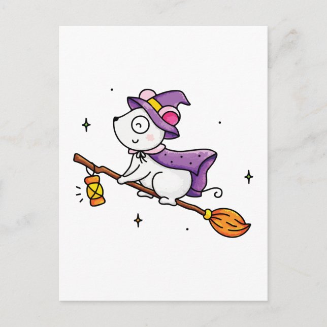 Cartão Postal Hora de bruxaria (Frente)