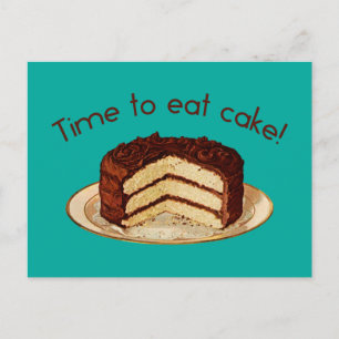 Cartão Postal Hora de comer o bolo
