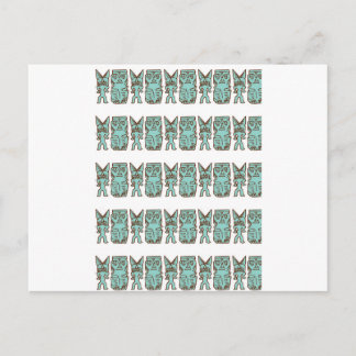 Cartão Postal Hora de Tiki em Aqua