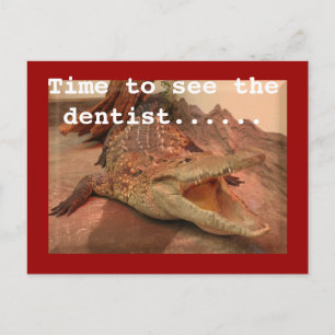 Cartão Postal Hora de ver o dentista....