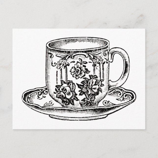 Cartão postal - Hora do Chá (Frente)