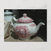 Hora do Chá com vintage em inglês Teapot PostC