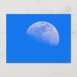 Cartão Postal Hora do dia Lua num Primavera brilhante dia