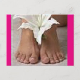 Cartão Postal Hora do seu pedicure