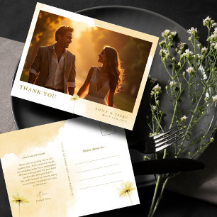 Cartão Postal Hora Dourada Graça e Fotos de Casamento Florais Ob