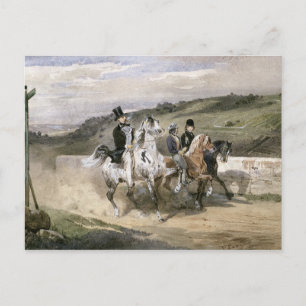 Cartão Postal Horace Vernet e seus Filhos