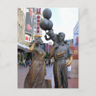 Cartão Postal Horário da Família - Nanjing Road - Xangai, China