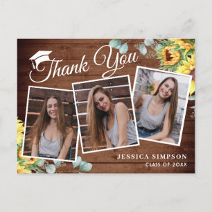 Cartão Postal Horário de Graduação Eucalyptus 3 PHOTO Sunflower 