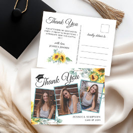 Cartão Postal Horário de Graduação Eucalyptus 3 PHOTO Sunflower