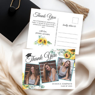 Cartão Postal Horário de Graduação Eucalyptus 3 PHOTO Sunflower