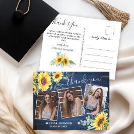 Cartão Postal Horário de Graduação Eucalyptus 3 PHOTO Sunflower