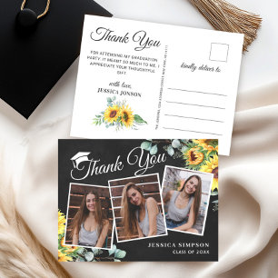 Cartão Postal Horário de Graduação Eucalyptus 3 PHOTO Sunflower