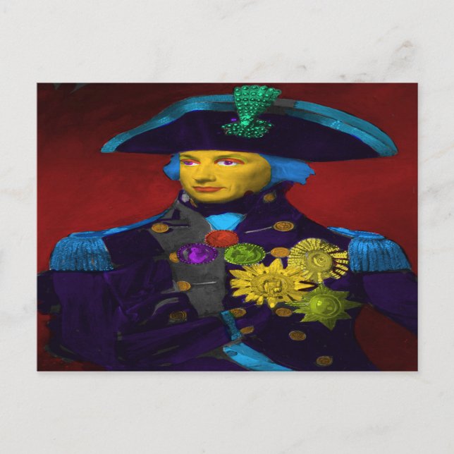 Cartão Postal Horatio Nelson Pop Art (Frente)
