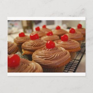 Cartão postal horizontal para os cupcakes