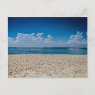 Cartão Postal Horizonte Azul Praia Arenosa