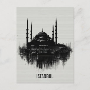 Cartão Postal Horizonte da Cidade de Istambul