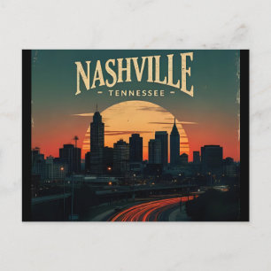 Cartão Postal Horizonte da Cidade de Nashville Tennessee
