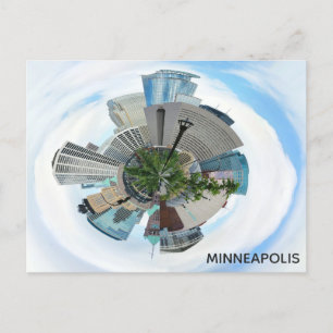 Cartão Postal Horizonte da Cidade Única de Minneapolis Minnesota