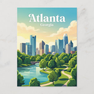 Cartão Postal Horizonte de Atlanta EUA