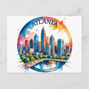 Cartão Postal Horizonte de Atlanta Geórgia