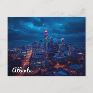Cartão Postal Horizonte de Atlanta Geórgia Downtown