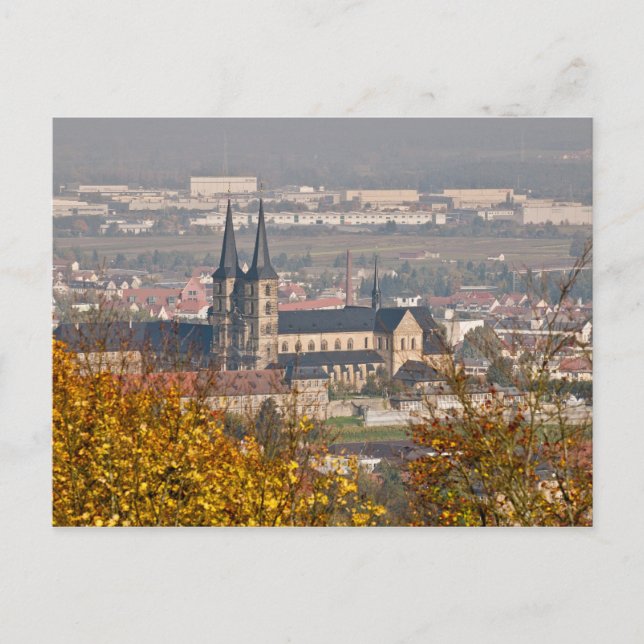 Cartão Postal Horizonte de Bamberg, Alemanha (Frente)