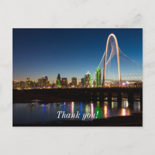 Cartão Postal Horizonte de Dallas ao Amanhecer