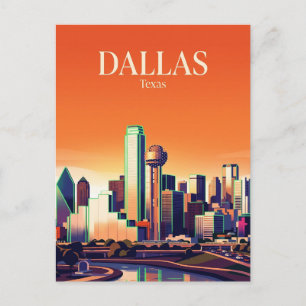 Cartão Postal Horizonte de Dallas EUA