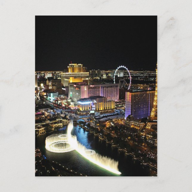 Cartão Postal Horizonte de Las Vegas (Frente)
