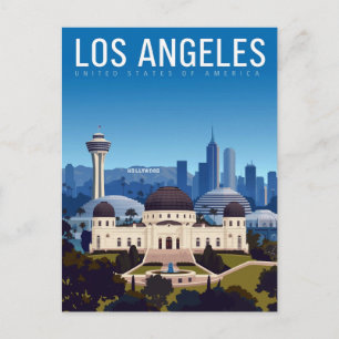 Cartão Postal Horizonte de Los Angeles em Sonho