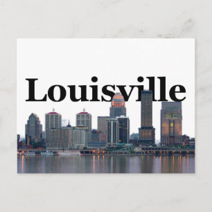 Cartão Postal Horizonte de Louisville KY com Louisville no Céu