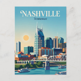 Cartão Postal Horizonte de Nashville EUA