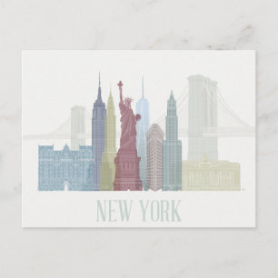 Cartão Postal Horizonte de Nova York