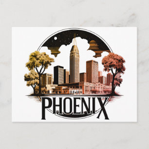 Cartão Postal Horizonte de Phoenix Arizona