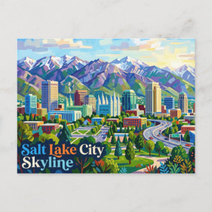 Cartão Postal Horizonte de Salt Lake City Utah