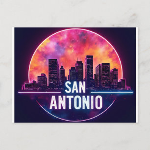 Cartão Postal Horizonte de San Antonio Texas