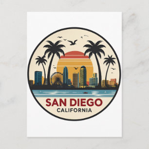 Cartão Postal Horizonte de San Diego Califórnia