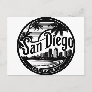 Cartão Postal Horizonte de San Diego Califórnia