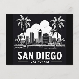 Cartão Postal Horizonte de San Diego Califórnia