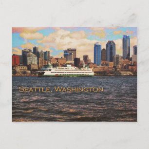 Cartão Postal Horizonte de Seattle